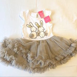 ISAAC MIZRAHI Designer Baby Girl Rabbit Tulle